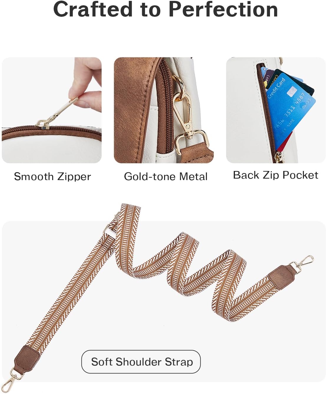 Cell Phone Crossbody Purse Small Cross Body Bag for Woman Leather Travel Wallet Shoulder Handbags with Card Slots