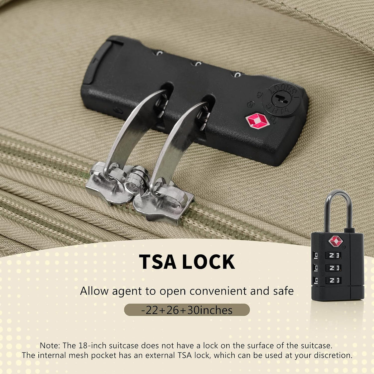 4 Piece Expandable Softside Luggage Set with TSA Lock and 360 Spinner Wheels Lightweight Suitcase Set for Family Vacation (18/22/26/30 Inch) (Light Green)