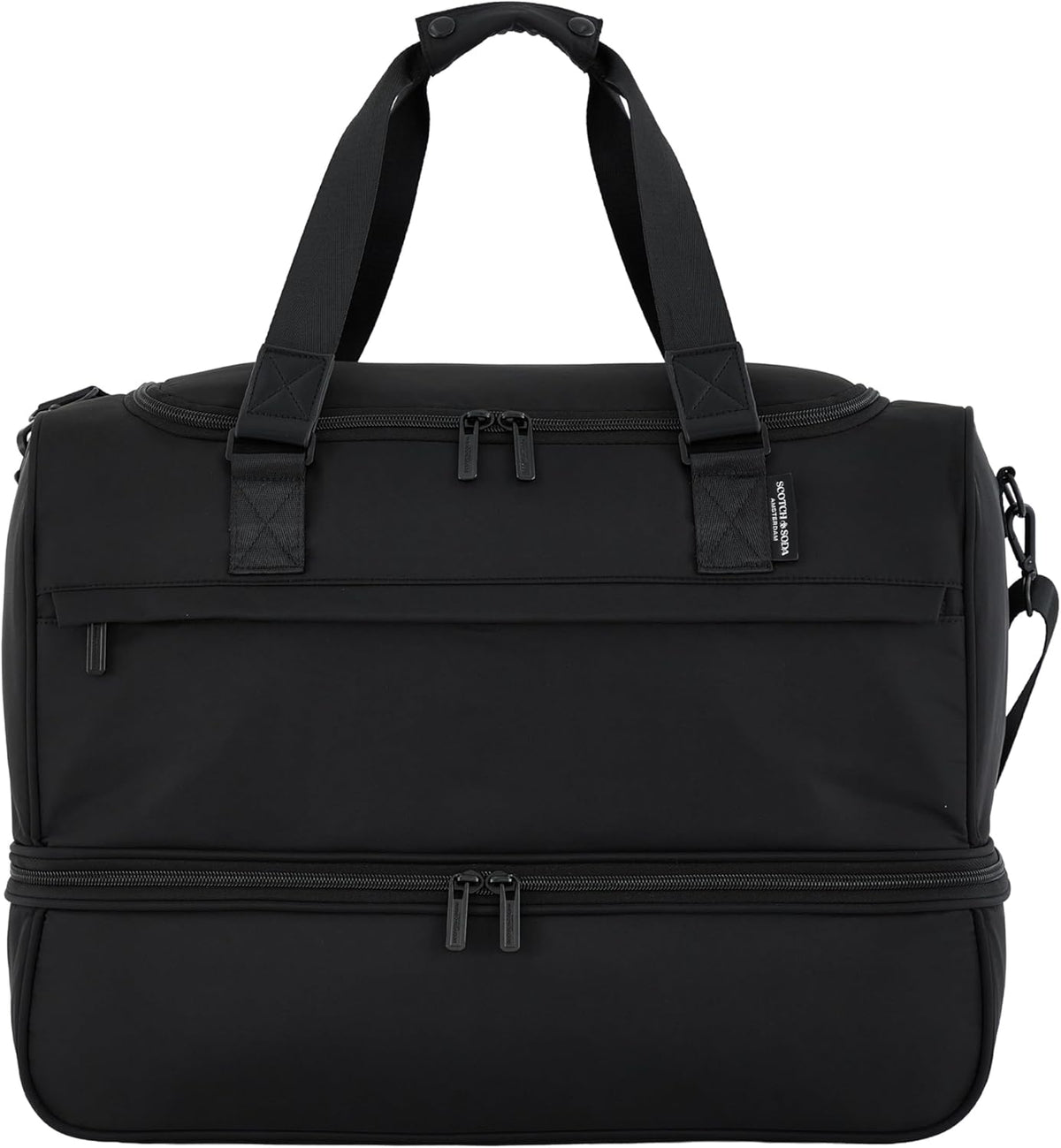 Scotch & Soda Amsterdam Travel Duffel Bag, Black, 20-Inch