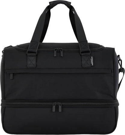 Scotch & Soda Amsterdam Travel Duffel Bag, Black, 20-Inch