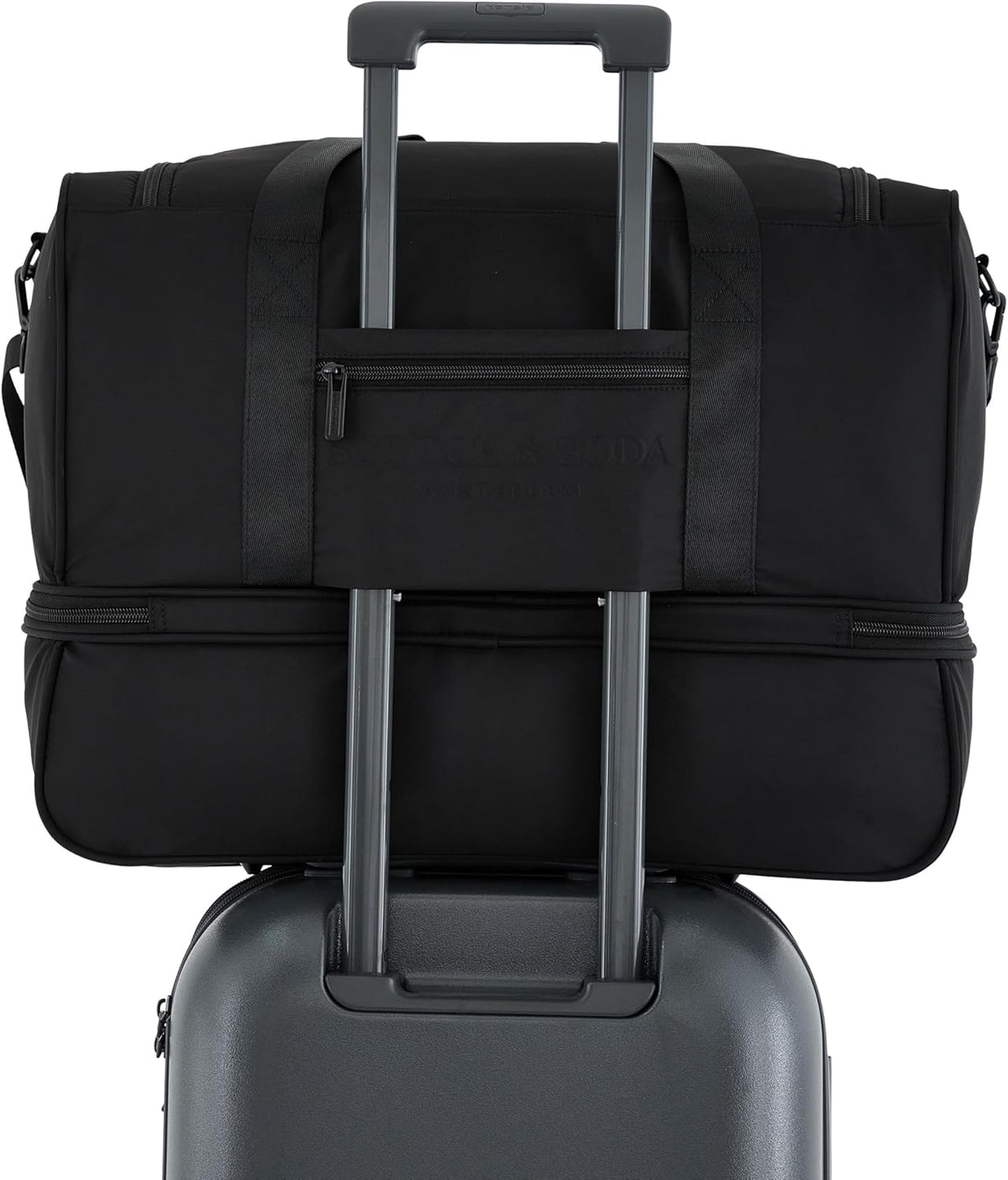 Scotch & Soda Amsterdam Travel Duffel Bag, Black, 20-Inch