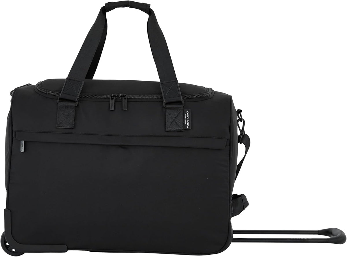 Scotch & Soda Amsterdam Travel Duffel Bag, Black, 20-Inch