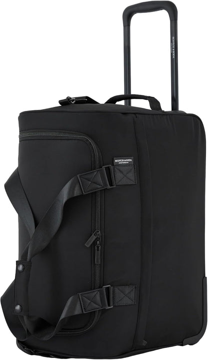 Scotch & Soda Amsterdam Travel Duffel Bag, Black, 20-Inch