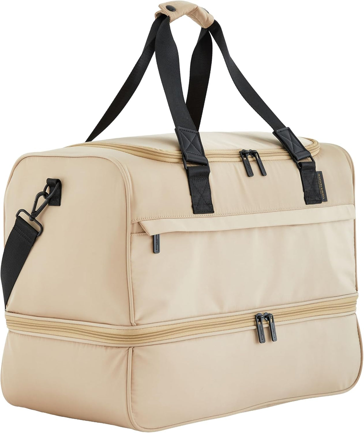 Scotch & Soda Amsterdam Travel Duffel Bag, Black, 20-Inch