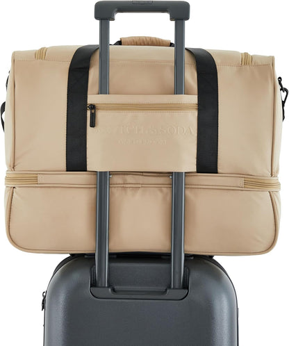 Scotch & Soda Amsterdam Travel Duffel Bag, Black, 20-Inch