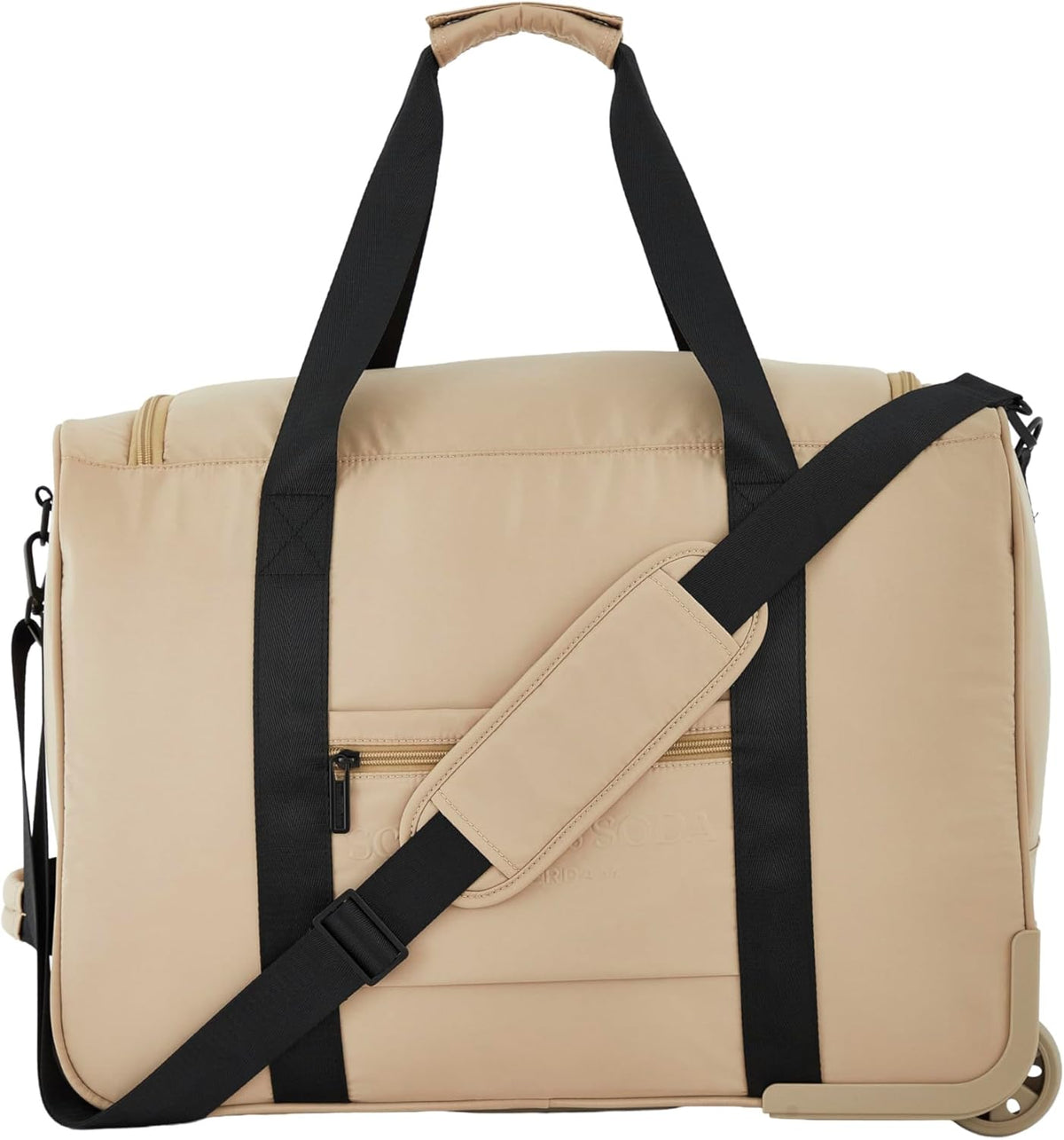 Scotch & Soda Amsterdam Travel Duffel Bag, Black, 20-Inch