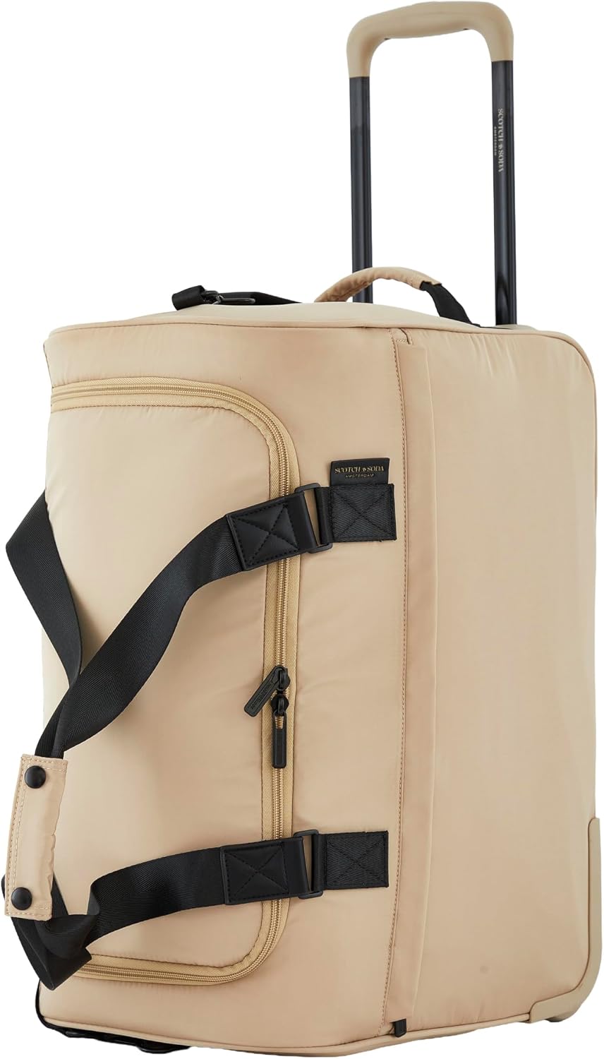 Scotch & Soda Amsterdam Travel Duffel Bag, Black, 20-Inch