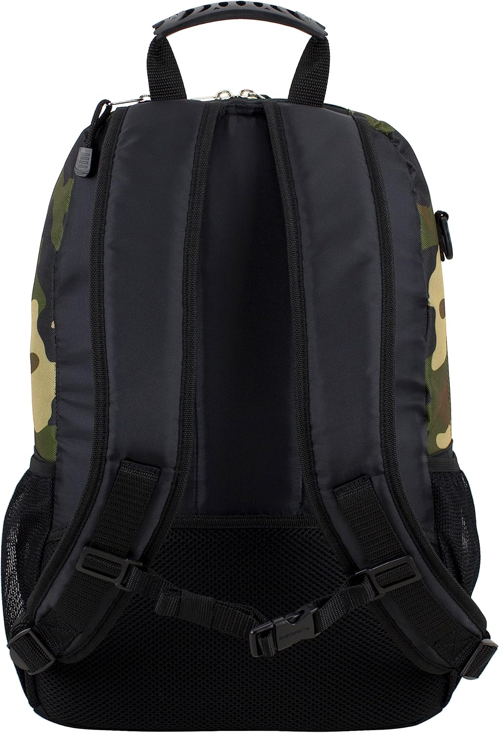 Travel Skateboard Backpack Double Strap Laptop Bag Multi-Sport Design for Men and Women, Camo Black