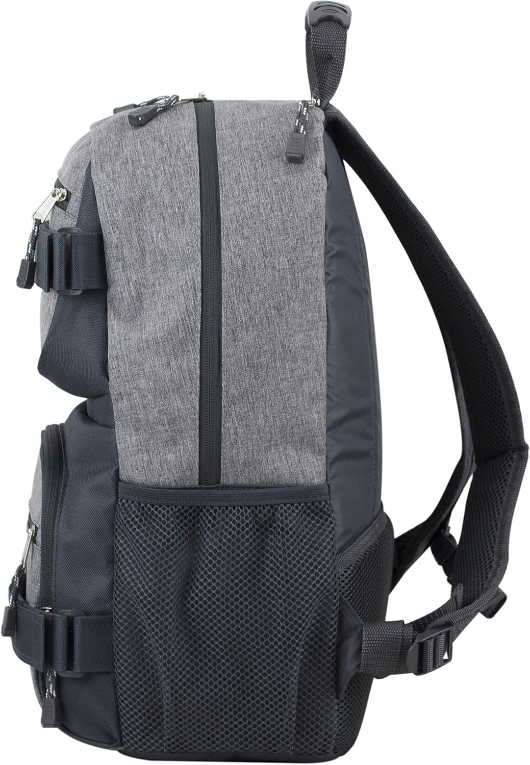 Travel Skateboard Backpack Double Strap Laptop Bag Multi-Sport Design for Men and Women, Camo Black