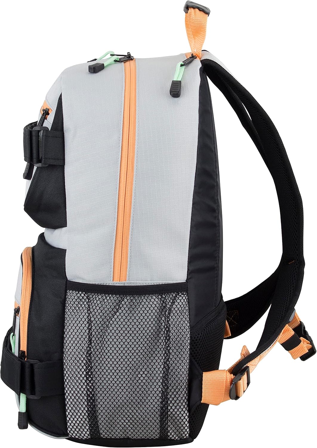 Travel Skateboard Backpack Double Strap Laptop Bag Multi-Sport Design for Men and Women, Camo Black