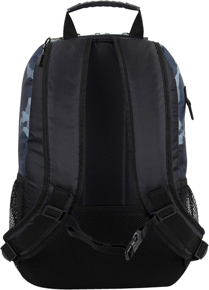 Travel Skateboard Backpack Double Strap Laptop Bag Multi-Sport Design for Men and Women, Camo Black