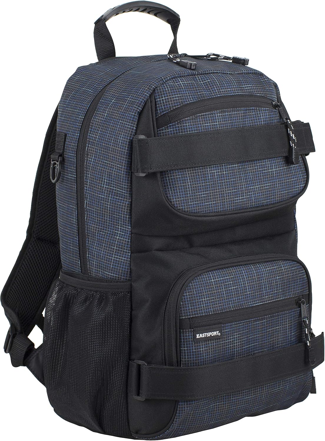 Travel Skateboard Backpack Double Strap Laptop Bag Multi-Sport Design for Men and Women, Camo Black