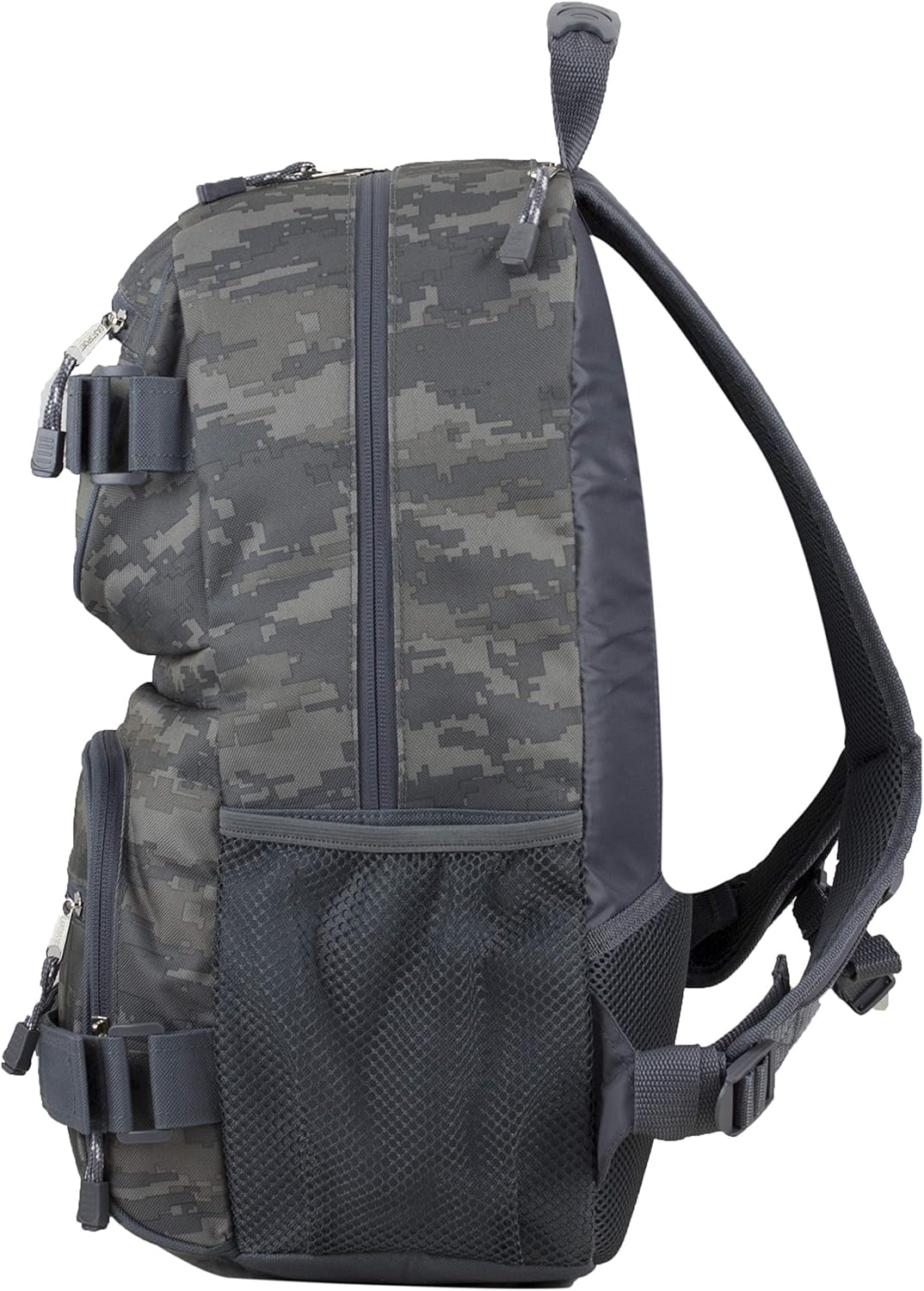 Travel Skateboard Backpack Double Strap Laptop Bag Multi-Sport Design for Men and Women, Camo Black