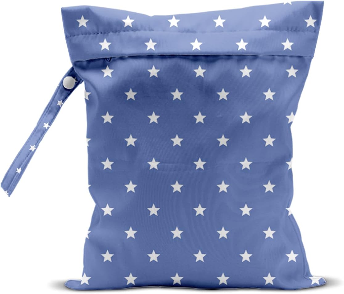 Wet Bag, Wet Dry Bag, Wet Bag for Swimsuit, Travel, Beach, Pool, Diapers, Dirty Yoga Gym Clothes, Makeup Bag, Waterproof Reusable Beach Bag Ocean Decor Starfish Sea Horse Anchor