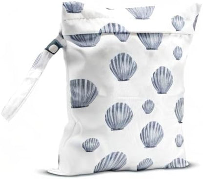 Wet Bag, Wet Dry Bag, Wet Bag for Swimsuit, Travel, Beach, Pool, Diapers, Dirty Yoga Gym Clothes, Makeup Bag, Waterproof Reusable Beach Bag Ocean Decor Starfish Sea Horse Anchor