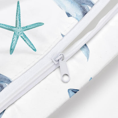 Wet Bag, Wet Dry Bag, Wet Bag for Swimsuit, Travel, Beach, Pool, Diapers, Dirty Yoga Gym Clothes, Makeup Bag, Waterproof Reusable Beach Bag Ocean Decor Starfish Sea Horse Anchor