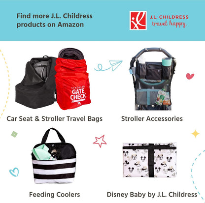 J.L. Childress Waterproof Wet and Dry Bags - Wet Bags for Swimsuits, Cloth Diapers & Baby Clothes, Leak Proof, Travel Organizer for Beach, Pool, Daycare, Machine Washable, Reusable - Teal/Grey, 2 Pack