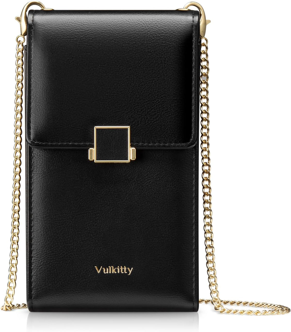 Vulkitty Cell Phone Purse with Crossbody Strap, Small Crossbody Purse for Women, Mobile Phone Bags, Leather Passport Bag