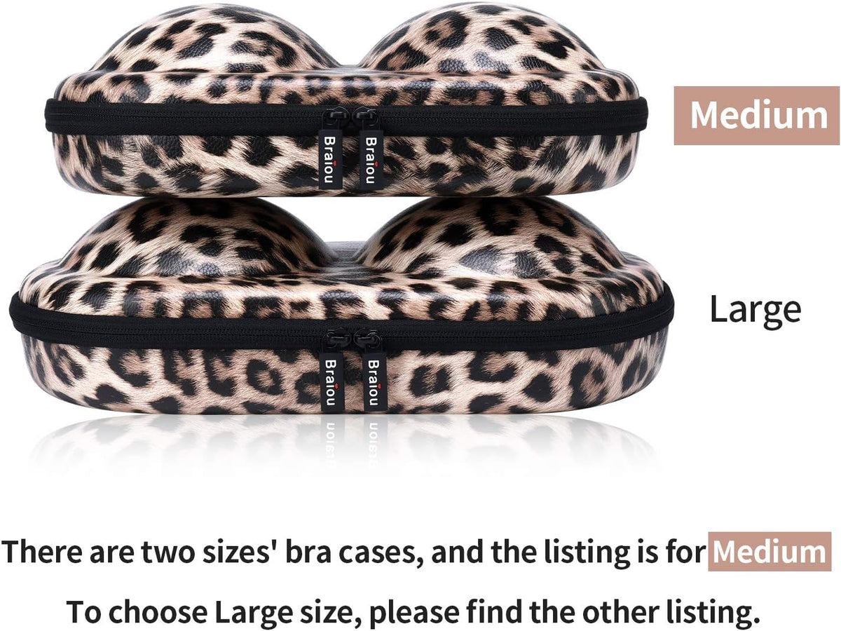 Bra Case Premium Lingerie Travel Bag Zip Underwear Organizer Bag for A-C Cup (Light Yellow)