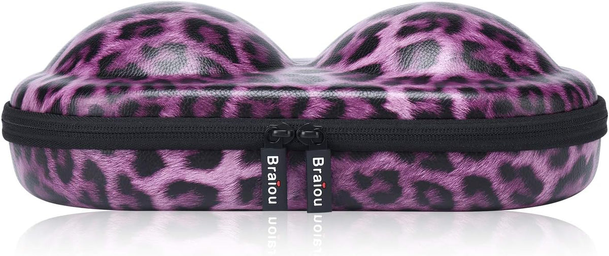 Bra Case Premium Lingerie Travel Bag Zip Underwear Organizer Bag for A-C Cup (Light Yellow)
