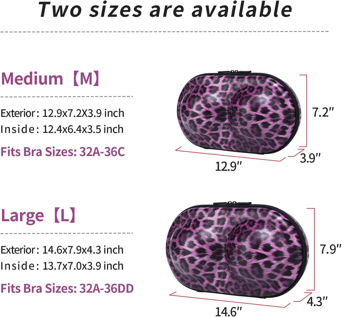 Bra Case Premium Lingerie Travel Bag Zip Underwear Organizer Bag for A-C Cup (Light Yellow)