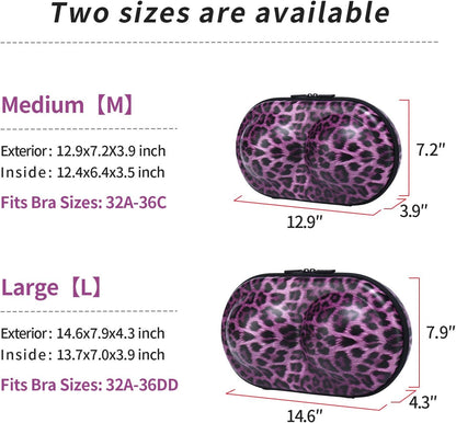 Bra Case Premium Lingerie Travel Bag Zip Underwear Organizer Bag for A-C Cup (Light Yellow)