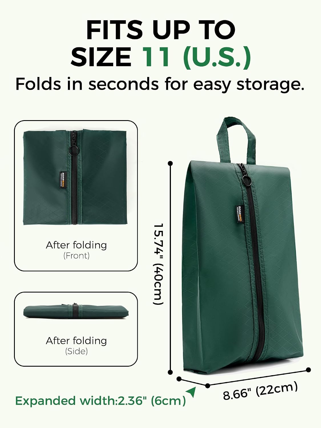 2 Pack Shoe Bags for Travel, Water-Resistant Organizers, Cyan | 100D Composite Nylon, Translucent Design, Large Capacity, Odor and Dust Protection For Gym, Soccer, Golf, Tennis, Baseball