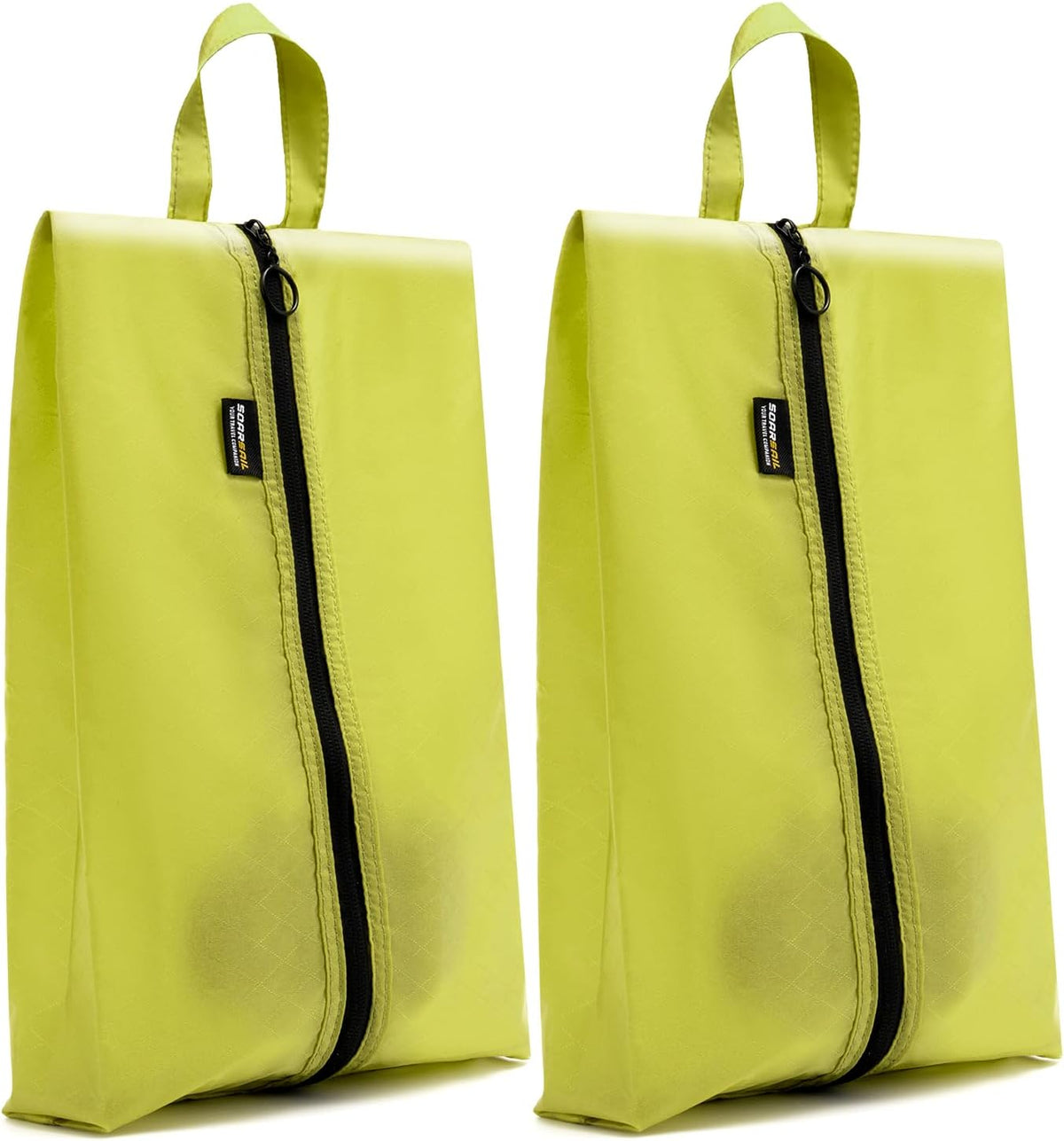2 Pack Shoe Bags for Travel, Water-Resistant Organizers, Cyan | 100D Composite Nylon, Translucent Design, Large Capacity, Odor and Dust Protection For Gym, Soccer, Golf, Tennis, Baseball