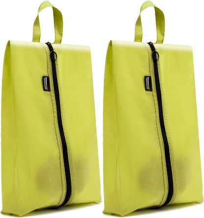 2 Pack Shoe Bags for Travel, Water-Resistant Organizers, Cyan | 100D Composite Nylon, Translucent Design, Large Capacity, Odor and Dust Protection For Gym, Soccer, Golf, Tennis, Baseball