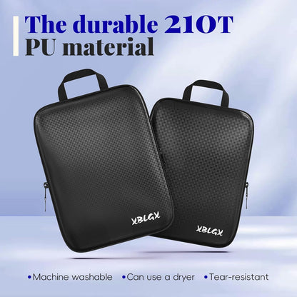 Compression Packing Cubes for Travel Organizer Boxes, Compressible Luggage Cubes Essential Travel Accessories