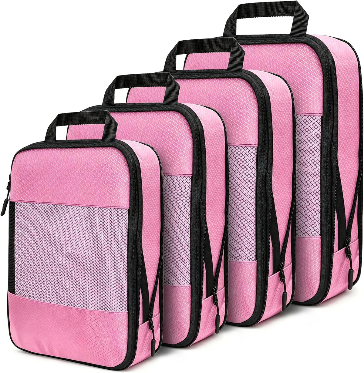 Compression Packing Cubes for Travel Organizer Boxes, Compressible Luggage Cubes Essential Travel Accessories