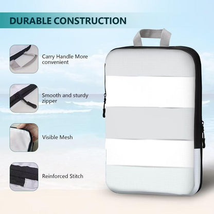 Compression Packing Cubes for Travel Organizer Boxes, Compressible Luggage Cubes Essential Travel Accessories
