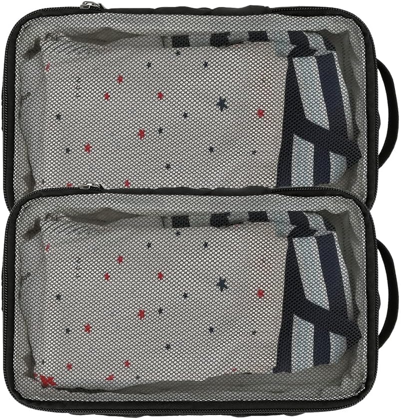 Baby Diaper Bag Organizer Pouches - 2 Pack Waterproof Pod Hanging Diaper Bag Mesh Bag Reusable, Washable or Baby Cloth Diapers (White)