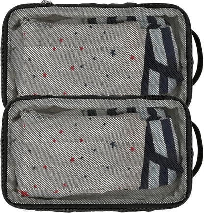 Baby Diaper Bag Organizer Pouches - 2 Pack Waterproof Pod Hanging Diaper Bag Mesh Bag Reusable, Washable or Baby Cloth Diapers (White)