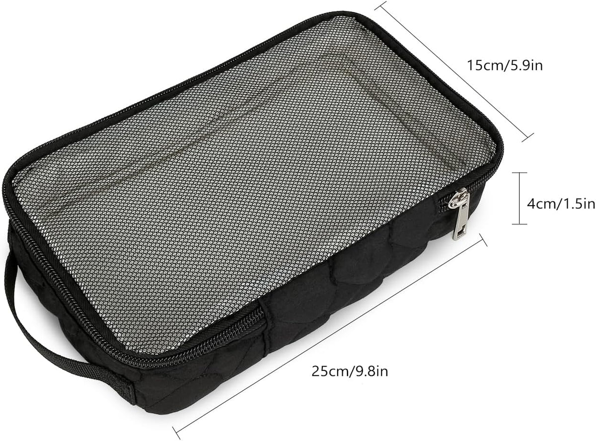 Baby Diaper Bag Organizer Pouches - 2 Pack Waterproof Pod Hanging Diaper Bag Mesh Bag Reusable, Washable or Baby Cloth Diapers (White)