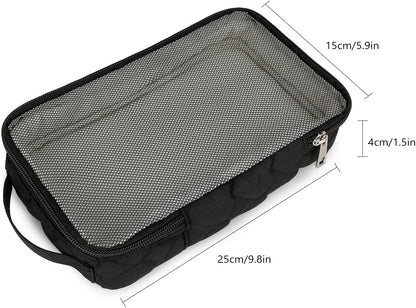 Baby Diaper Bag Organizer Pouches - 2 Pack Waterproof Pod Hanging Diaper Bag Mesh Bag Reusable, Washable or Baby Cloth Diapers (White)