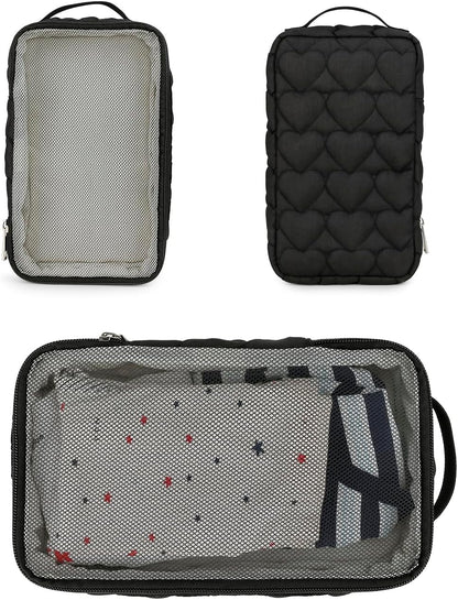Baby Diaper Bag Organizer Pouches - 2 Pack Waterproof Pod Hanging Diaper Bag Mesh Bag Reusable, Washable or Baby Cloth Diapers (White)