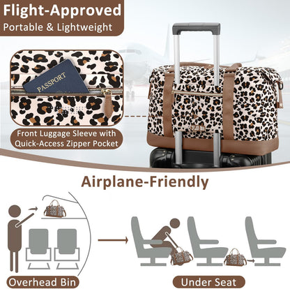 Travel Duffle Bag for Women, Weekender Bags, Hospital Bag for Labor Delivery, Lightweight Tote Duffel Overnight Bag with Luggage Sleeve, Airplane Travel Bags with Toiletry Bag,X-Large,Black