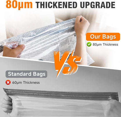 Space Saver Vacuum Storage Bags with Portable Electric Pump, Vacuum Seal Bags for Clothing Travel, Compression Bags for Travel & Home, Clothes, Blankets, Seasonal Storage, 9 Combo (3L/3M/3S)