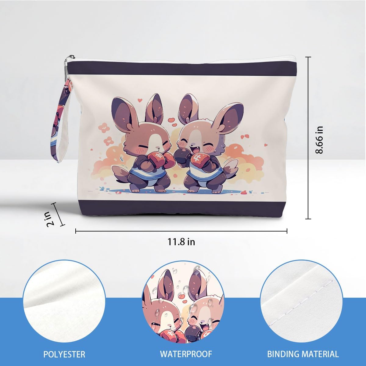 Wet Dry Bag, Waterproof Travel Pouch, Large Zipper Bag For Swimsuits, Diapers, Toiletries, Makeup, Women And Girls Cute Baby Shark