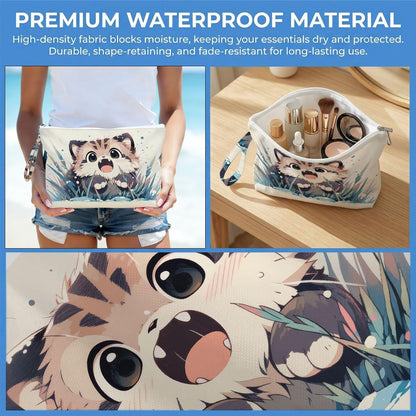 Wet Dry Bag, Waterproof Travel Pouch, Large Zipper Bag For Swimsuits, Diapers, Toiletries, Makeup, Women And Girls Cute Baby Shark