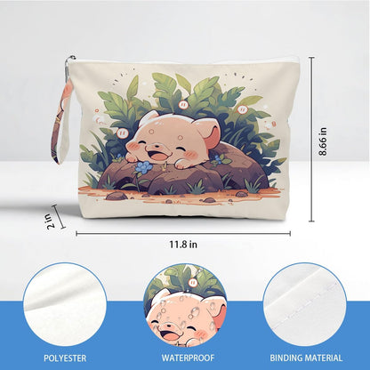 Wet Dry Bag, Waterproof Travel Pouch, Large Zipper Bag For Swimsuits, Diapers, Toiletries, Makeup, Women And Girls Cute Baby Shark