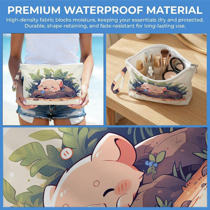 Wet Dry Bag, Waterproof Travel Pouch, Large Zipper Bag For Swimsuits, Diapers, Toiletries, Makeup, Women And Girls Cute Baby Shark