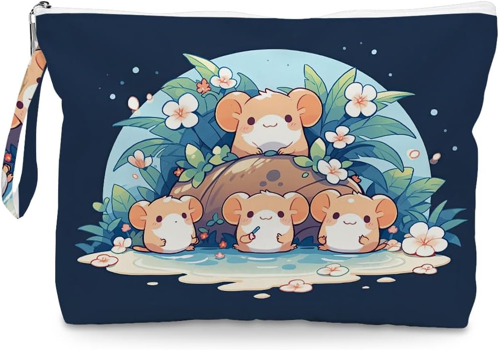 Wet Dry Bag, Waterproof Travel Pouch, Large Zipper Bag For Swimsuits, Diapers, Toiletries, Makeup, Women And Girls Cute Baby Shark