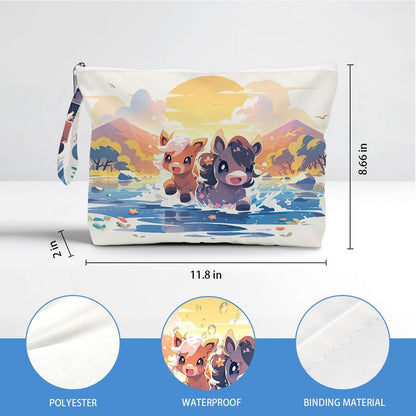 Wet Dry Bag, Waterproof Travel Pouch, Large Zipper Bag For Swimsuits, Diapers, Toiletries, Makeup, Women And Girls Cute Baby Shark