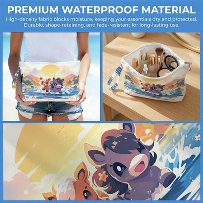 Wet Dry Bag, Waterproof Travel Pouch, Large Zipper Bag For Swimsuits, Diapers, Toiletries, Makeup, Women And Girls Cute Baby Shark