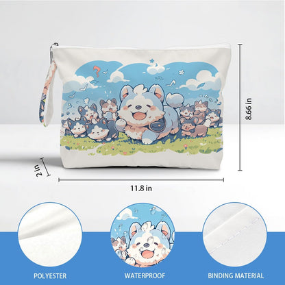Wet Dry Bag, Waterproof Travel Pouch, Large Zipper Bag For Swimsuits, Diapers, Toiletries, Makeup, Women And Girls Cute Baby Shark