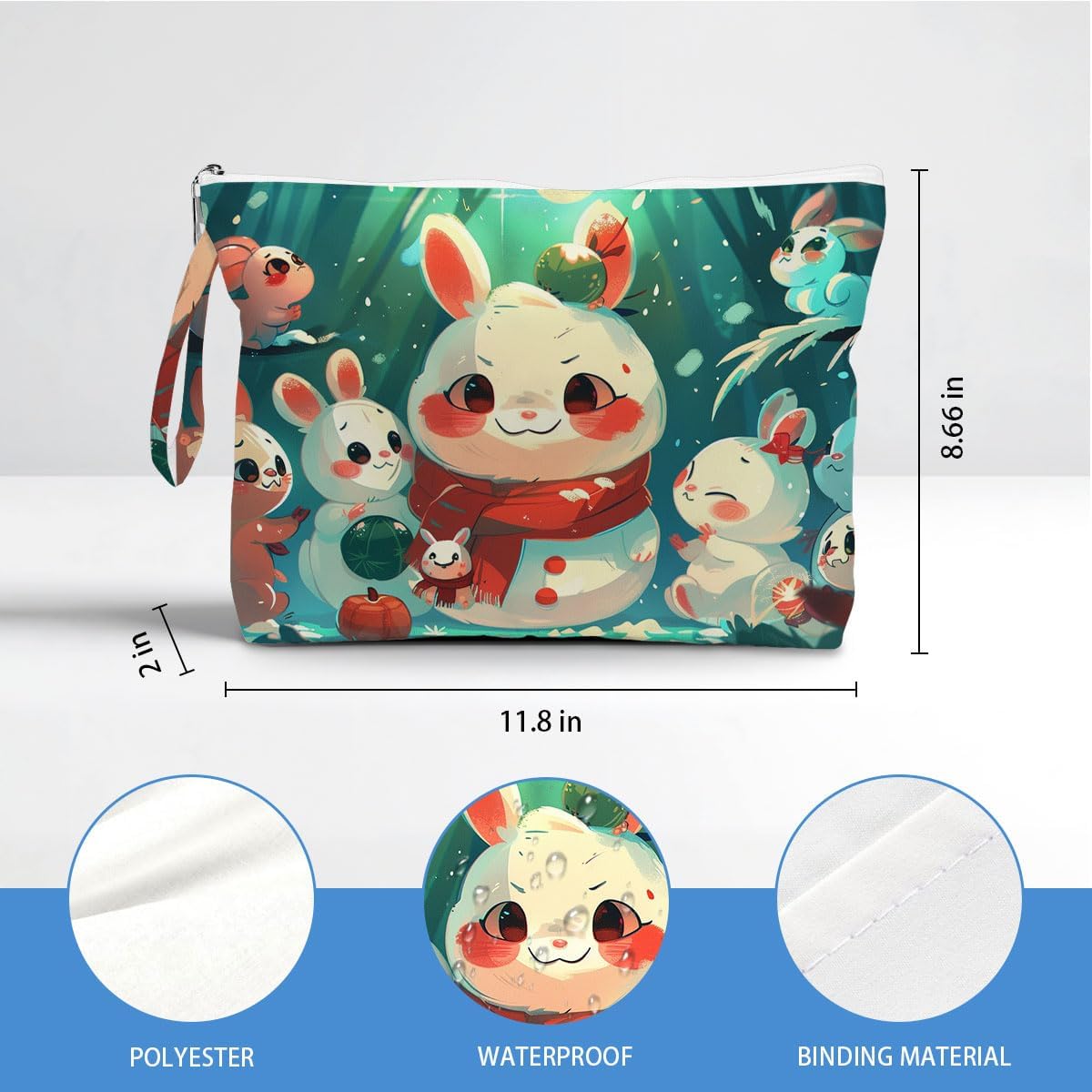 Wet Dry Bag, Waterproof Travel Pouch, Large Zipper Bag For Swimsuits, Diapers, Toiletries, Makeup, Women And Girls Cute Baby Shark
