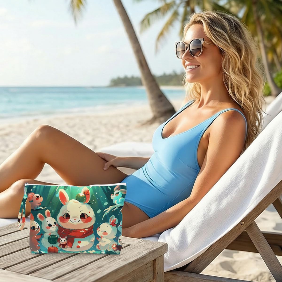 Wet Dry Bag, Waterproof Travel Pouch, Large Zipper Bag For Swimsuits, Diapers, Toiletries, Makeup, Women And Girls Cute Baby Shark