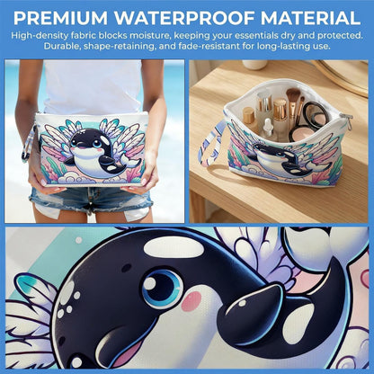 Wet Dry Bag, Waterproof Travel Pouch, Large Zipper Bag For Swimsuits, Diapers, Toiletries, Makeup, Women And Girls Cute Baby Shark